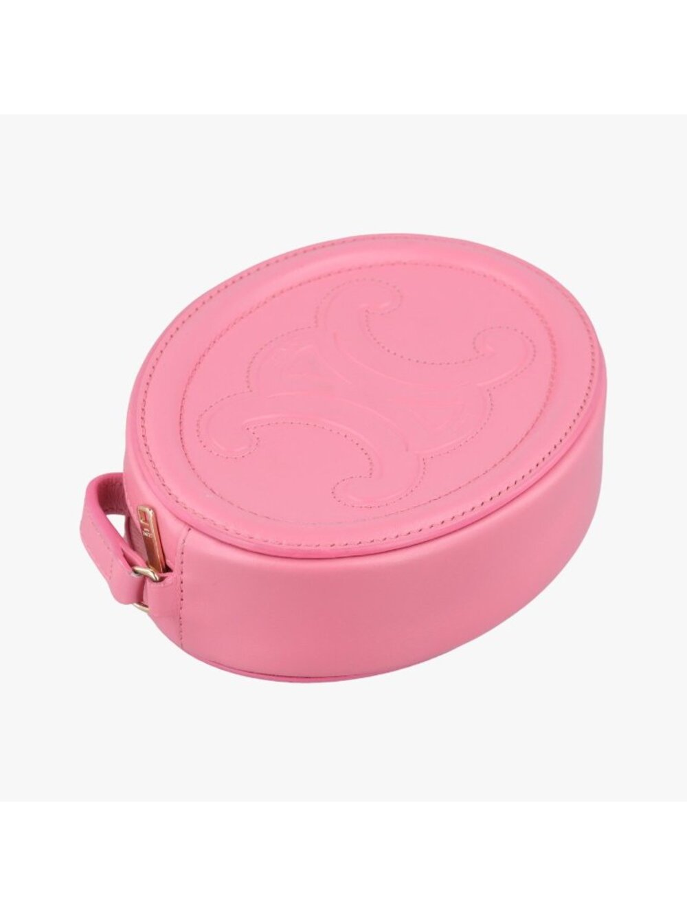 ★SOLD★ Celine Oval Pass Cuir Triomphe Pink Leather Messenger Bag - Picture 5 of 15